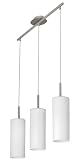 Eglo Hängeleuchte HL/3 NICKEL-MATT/WEISS ‘TROY 3′