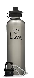 AffirmWater 26oz Stainless Steel I am...LOVE Water Bottle