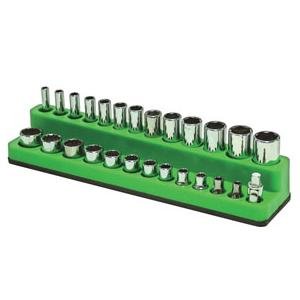 Mechanics Time Saver 725 Soc HOL 1/4 Mag, Neon Green
