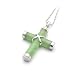 Collier Croix de Jade - Argent 925/1000 - Jade