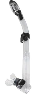 Cressi Supernova Dry Snorkel (Clear/Black)