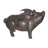 Cast Iron Flying Pig Moneybox