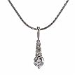 Four Potholed Diamond Pendant With Chain