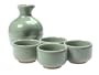 Joyce Chen 5-Piece Porcelain Sake Set, Celadon