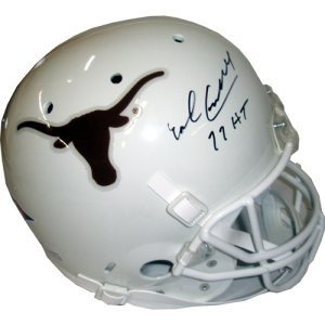 Earl Campbell Autographed/Hand Signed Texas Longhorns Deluxe Replica Full Size helmet with 77 HT inscription
