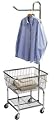 Whitney Design 7028 Commercial Chrome Laundry Cart and Hanger