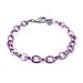 CHARM IT  Purple Single Chain Link Charm Bracelet