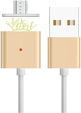 WIWIN Premium Magnetic Micro USB Quick Charging Cable with LED Status Display, High Speed USB 2.0 A Male to Micro B Sync and Charge Cable Line