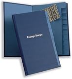Guildhall Postage Stamp Holder 10 Sections 254x172mm Blue Ref T273