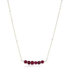 Rachel Burklund Affair of Jewels Ruby Single Strand Necklace by 