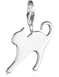 VINANI brand Germany 925 Sterling Silver Charm Pendant Cat Silhouette shiny HKAG
