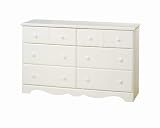 Vanilla 6 Drawer Dresser