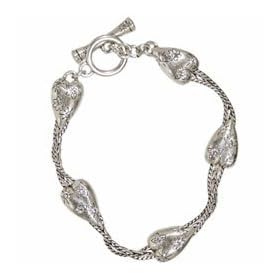 Brighton Collectibles Sparkling Heart Charm Bracelet