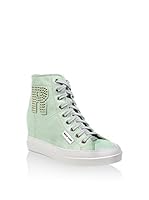 RUCO LINE Zapatillas de cuña (Verde Claro)