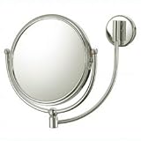 Swing Arm Magnification Mirror - Brushed Nickel (Brushed Nickel) (10H x 7.25W x 11.75D)