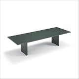 ABCO 96 Wide Self Edge Rectangle Top Conference Table with Slab Base
