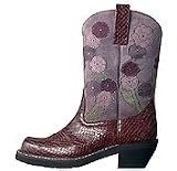 Ariat Ladies 'Doll Baby' Fashion Boots Burgundy & Dark Rose