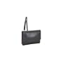 Derek Alexander Leather EastWest Half Flap - Black/Brandy