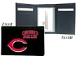 Cincinnati Reds Embroidered Leather Tri-Fold Wallet - Baseball Sports Merchandise