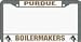 Purdue Boilermakers Chrome License Plate Frame