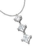 14K White Gold 3/4 ctw. Three-Stone Diamond 18
