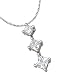 14K White Gold 3/4 ctw. Three-Stone Diamond 18