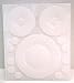 FastCap Adhesive Cover Caps Plumb Cap PVC White (1 Sheet 14 Caps)