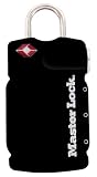Master Lock 4685DBLK TSA-Accepted Lock with Personal ID Tag, Black