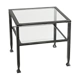 Distressed Black Bunch Metal Coffee Table