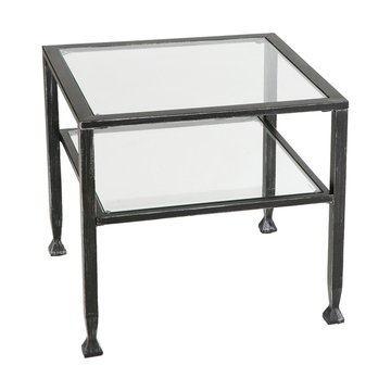 Distressed Black Bunch Metal Coffee Table