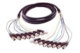 Premium Multi-Coaxial Cable, 8 BNC Male / Male, 25.0 ft