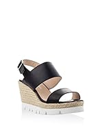 ANTONIO MIRO Sandalias de cuña Vera (Negro)