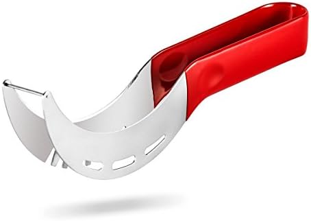 #1 Best Watermelon Complete Bundle-Melon Slicer &amp; Server Heart Shaped Cutter &amp; 6 Serving Sticks Also a Slicer with Silicone Tongs. Ideal for making mini cake hearts and/or heart fruit arrangements.