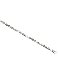 Sterling Silver Italian Rope Chain Necklaces & Bracelets 3.7 mm Diamond cut Nickel Free, sizes 7 - 30 inch