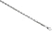 Sterling Silver 5/32 inch ( 3.7 mm ) Italian Diamond Cut rope Chain 24 inch Necklace