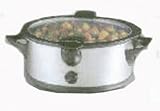Crockpot SCVS600 6-Quart Oval Manual Slow Cooker, Stainless