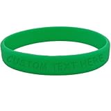 Custom No. 2 GREEN Silicone Bracelet 31ZMf86N9mL. SL160 Custom No. 2 GREEN Silicone Bracelet