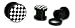 UV Checkers Logo Plugs 4g - Sold as Pair