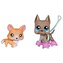 Littlest Pet Shop Corgi & Great Dane Pet Pairs #183 #184