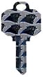 Carolina Panthers Schlage SC1 House Key