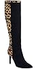 Lauren Ralph Lauren Vallerie Suede/Calf Hair Boot Black/Leopard 10