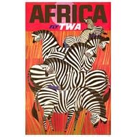Africa, Fly TWA Poster