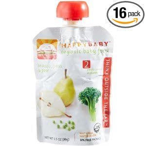 HAPPYBABY-Organic-Baby-Food-Stage-2-Broccoli-Peas-Pear-3-5-Ounce-Pouches-Pack-of-16-