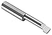 Micro 100, BBL-3601000G, Left Hand Cutting Radius Boring Tool, TiN Coated, 0.360" Minimum Bore Diameter, 1.000" Maximum Bore Depth, 0.090" Projection, 0.005" Tool Radius, 3/8" Shank Diameter, 2-1/2" Overall Length, Solid Carbide Tool Coated