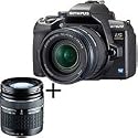 Olympus E-620 Digital SLR Camera with 14mm - 42mm F3.5-5.6 & ED 40-150mm F4.0-5.6 Zuiko Digital Zoom Lenses - Refurbished by Olympus U.S.A.