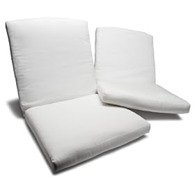Strathwood St. Thomas Deep Seating Motion Chair Cushion, Set of 2, Eggshell