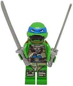Building Toys Minifigure Ninja Turtles Leonardo 2014 Diving Gear Armour Minifig Mini Figure TMNT + Plus FREE minifigure sticker