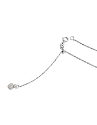 10k White gold Leslies Adjustable Singapore Chain