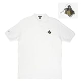 Purdue Boilermakers NCAA Classic Pique Polo Shirt (White)