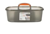 Casabella Rectangular Storage Caddy, Graphite